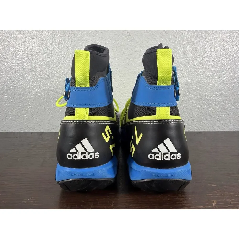 Terrex Adidas Hydro Lace Yellow Blue Outdoor Hiking Trail Boot Waterproof Size 8